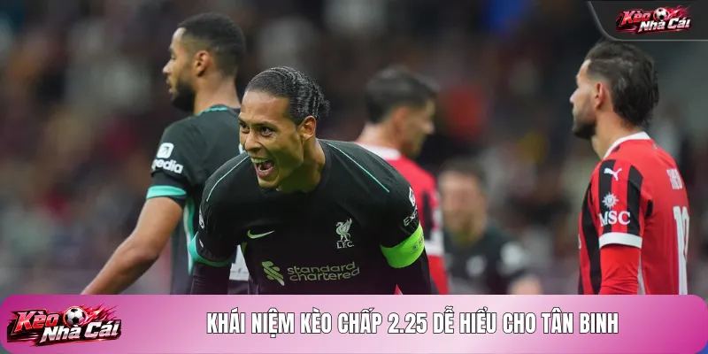 Khái niệm kèo chấp 2.25 dễ hiểu cho tân binh